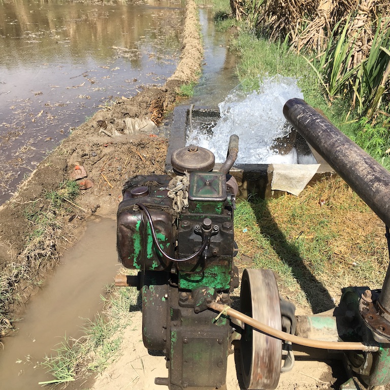 Diesel water pumping set in Yahiyapur, Western Uttar Pradesh
