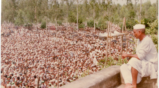 A large gathering of farmers